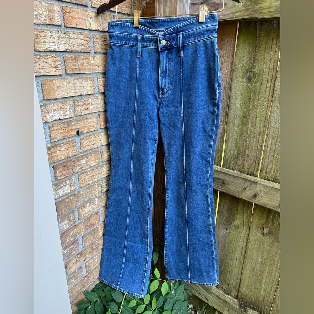 Madewell Indigo Skinny Flare Wide Leg Jeans